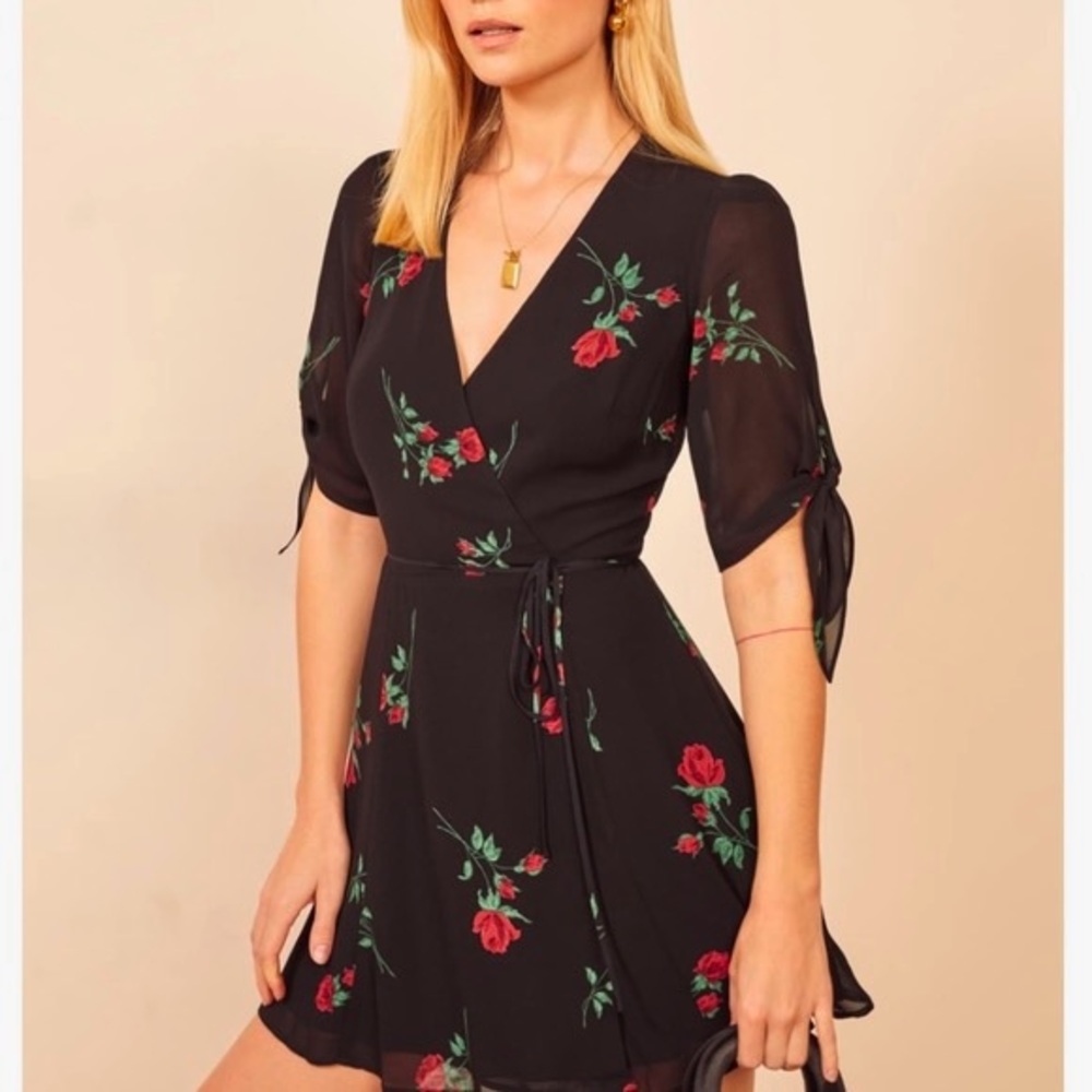 Reformation Sammy dress in Rochelle